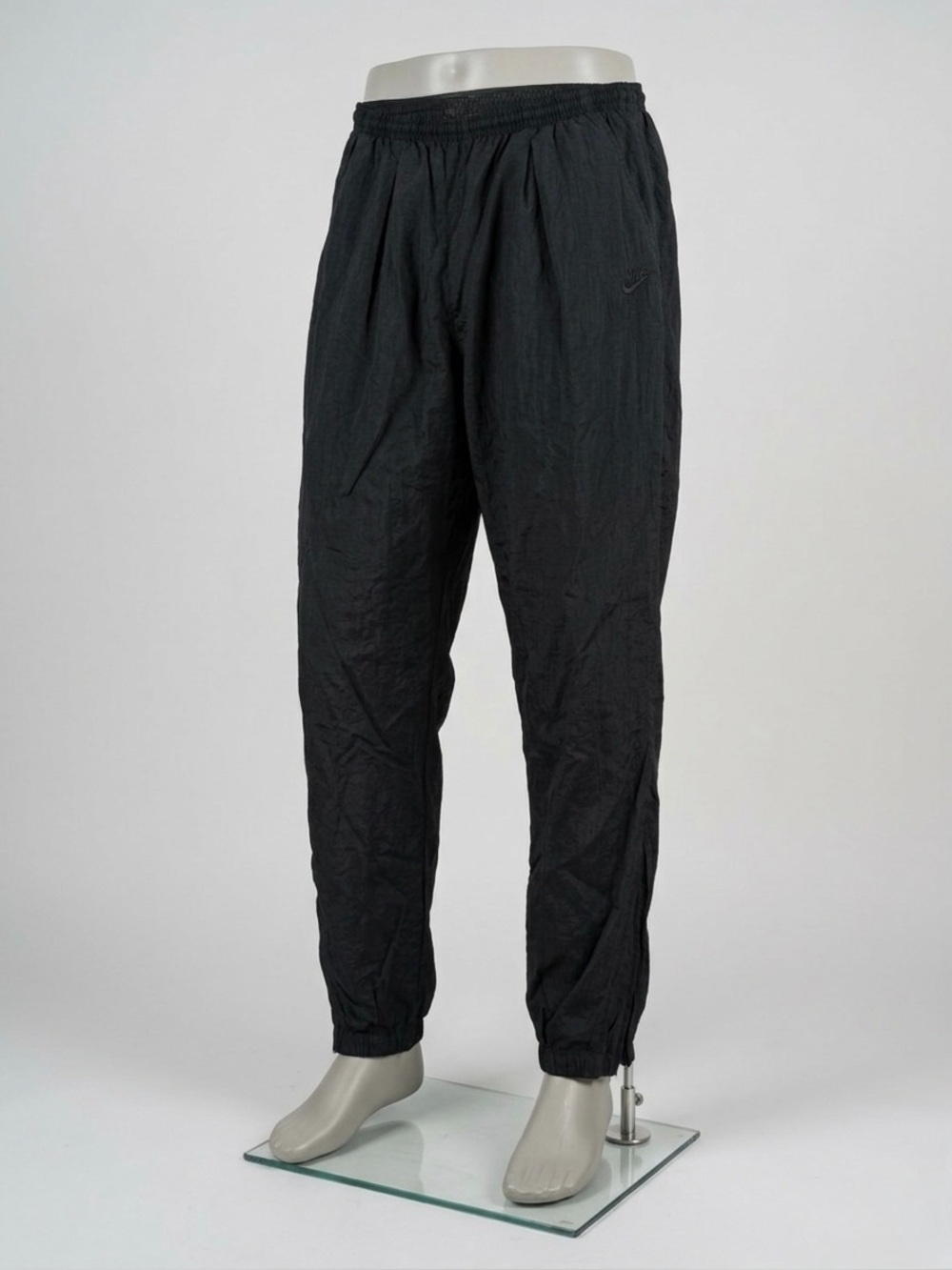 Vintage Nike Windbreaker Track Pants - Black - Size Large